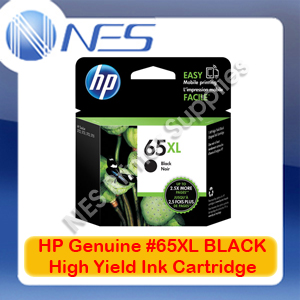 HP Genuine #65XL BLACK High Yield Ink Cartridge for Deskjet 3720/3721/3723 (N9K04AA)
